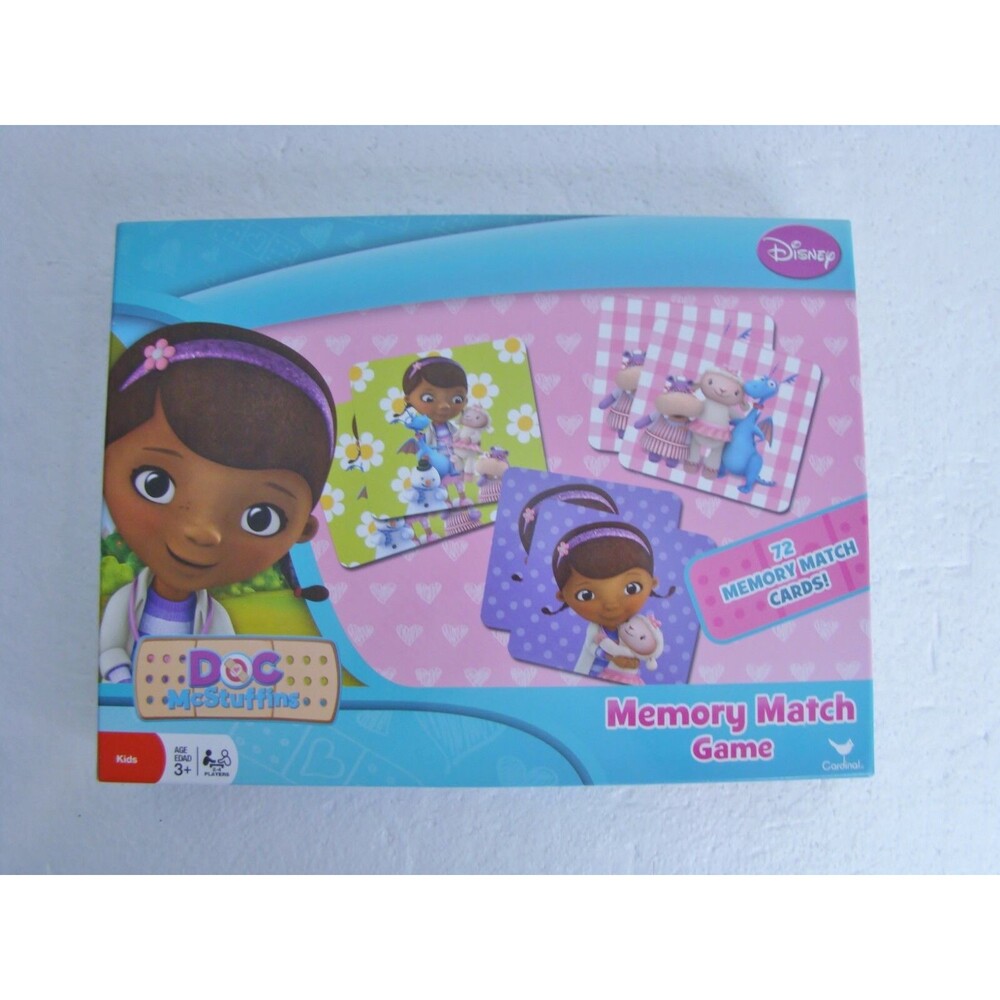 Vtg Doc McStuffins Memory Match Game Learning Toy Vet Preschool Pictures Disney